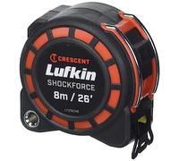 Crescent Lufkin - Cinta métrica de doble cara Shockforce G1 de 1-3/16 pulgadas x 8 m - L1125CME