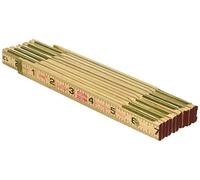 Crescent Lufkin X46SLN - Regla de madera, 6 pies de latón exterior, negro, marrón