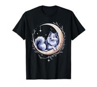 Crescent Moon American Eskimo Dog Camiseta