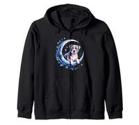 Crescent Moon American Pit Bull Terrier Pittie Sudadera con Capucha