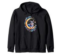Crescent Moon Australian Cattle Dog Sudadera con Capucha