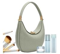 Crescent Pequeño - 23x6x21cm Cuero Flor Negro, Tote 4 en 1, Accesorios para Bolsos | Perfecto para, viajes, vacaciones, citas de trabajo, salidas informales, para mujeres, tra