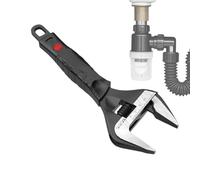 Crescent Wrench - Llave universal de ancha forjada | Llave de palanca de cambios ajustable de fontanería portátil, lavabo de cocina para el hogar, garaje, taller, bricolaje