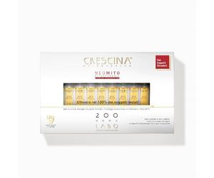 Crescina Transdermic NEO MITO Ri-Crecimiento Tratamiento para el adelgazamiento del cabello 200 hombres 20 ampollas