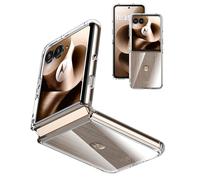 Cresee - Carcasa rígida para Motorola Razr 60 Ultra (2025), transparente delgada con bordes flexibles de TPU funda de protección a prueba de golpes Bumper Case para Moto Razr 60 Ultra, transparente
