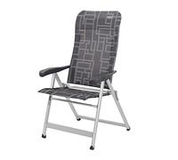 Crespo AL/237-M-90 - Sillón aluminio patas tubo ovalado 7 pos.resp.alto. multifibra