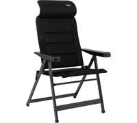 Crespo ap/235-adc-80 silla de camping con respaldo ajustable en 7 direcciones / reposacabezas ajustable negro
