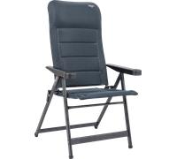 Crespo ap/237-ad-86 silla de camping con respaldo regulable en 7 posiciones gris