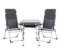 Crespo - Conjunto Mesa y 2 sillas - AL/213-CT - Classic - Gris Oscuro