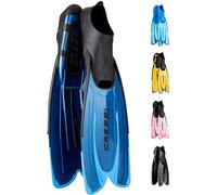 Cressi Agua Short, Aletas de Snorkeling Unisex Adulto, Azul (Azul /Azul Claro), 39/40