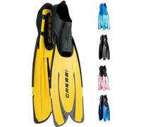 Cressi Aletas de Snorkel Agua Short - Unisex Adulto Amarillo/Plata 37/38
