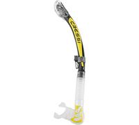 Cressi Alpha Ultra Dry - Tubo de Buceo y esnórquel, Silicona, seco, Unisex, Clear/Yellow