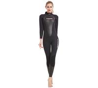 Cressi Altum Wetsuit Lady 3 mm, Traje de Neopreno de Una Pieza o Shortry Mujer, Negro/Rosa, S/2