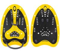 Cressi Aqua Energy Pro Swim Paddles Black/Yellow - Palas de Natación, Desarrollo de la Resistencia de la Parte Superior del Cuerpo Durante la Actividad Acuática, Negro/Amarillo, Talla Única, Adultos