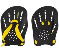 CRESSI Aqua Energy Swim Paddles, Paleta de natación Unisex para Adulto, Negro/Amarillo, M