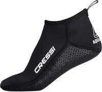 CRESSI Aqua Grip Neoprene Socks 3mm - Escarpines Cortos Unisex de Neopreno Negro de 3mm con Doble Forro y Suela Antideslizante, Ideales para Actividades Acuáticas y en Superficie