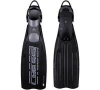 Cressi Ara EBS Fins - Aletas de buceo profesionales con correa EBS, Talla S/M, Negro