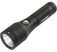 CRESSI Astra Torch Black Linterna Subacuática LED Recargable 2100 Lúmenes Resistente al Agua IPX8 100m, Unisex-Adult, Negro