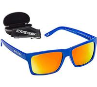Cressi Bahia Flotantes Sunglasses Gafas De Sol Deportivo, Unisex adulto, Royal Azul/Naranja Lentes espejados