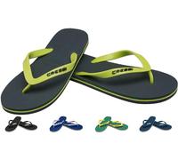 Cressi Beach Flip Flops Chanclas de Playa Unisex para Adultos, Verde Oscuro/Lime, 43/44
