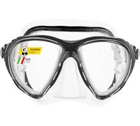 CRESSI Big Eyes EVO - Máscara Simple Big Eyes EVO o Conjunto de Máscara Big Eyes EVO y Tubo Alpha UD, para Buceo y Esnórquel, Talla Única, Adultos