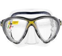 CRESSI Big Eyes EVO - Máscara Simple Big Eyes EVO o Conjunto de Máscara Big Eyes EVO y Tubo Alpha UD, para Buceo y Esnórquel, Talla Única, Adultos