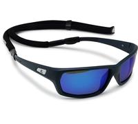 Cressi Bill Sunglasses W/Lace - Gafas de Sol Unisex con Cordón Flotante, Azul/Lentes Espejadas Azul, Talla única