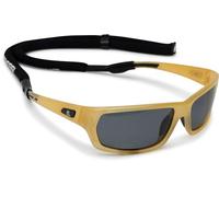 Cressi Bill Sunglasses W/Lace - Gafas de Sol Unisex con Cordón Flotante, Baquelita/Lentes Espejadas Negro, Talla única