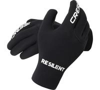 CRESSI Black Neoprene Gloves Resilient - Guantes de Neopreno 3mm para apnea y Buceo Unisex Unisex Adulto