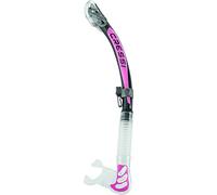 Cressi Epsilon SPE Alpha Ultra Dry Snorkel de Silicona Unisex, Negro/Rosa, Talla única