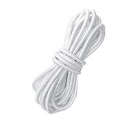 Cressi Bungee Cargo Rope White Tornillo con placa de bloqueo para aletas y carcasa Cressi sistema US, Unisex adulto, Blanco, 3 m
