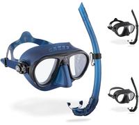 Cressi Calibro + Corsica Snorkel, Unisex Adulto, Azul Nery