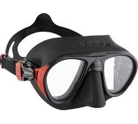 Cressi Calibro+ Mask Black/Red - Máscara de Buceo Polivalente Antivaho, Apnea Avanzada y Pesca Submarina, Negro/Rojo, Talla Única, Unisex