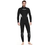 Cressi Castoro Man Traje Monopieza de Buceo Neopreno 5mm High Stretch para Hombre, Negro/Gris, XXXXL/8