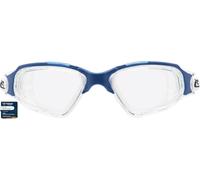 CRESSI Clear Eyes Goggles Clear/Blue - Gafas de Natación Unisex de Silicona Pura con Tratamiento Molecular Antivaho para Lentes, Transparente/Azul, Lentes Transparentes, Talla Única