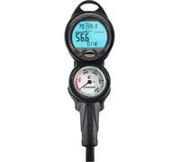 Cressi Consola Leonardo Buceo - Negro, 2 PSI