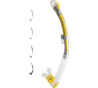 Cressi Corfu Snorkel Esnórquel, Unisex-Adult, Transparente/Plata/Amarillo, Talla ÚNICA