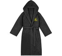 Cressi Cotton Bathrobe Black/Yellow 2XL/3XL - Albornoz Deportivo con Capucha de Rizo de Algodón, Negro/Amarillo, 2XL/3XL, Unisex