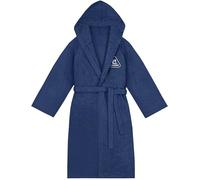 Cressi Cotton Bathrobe Blue Navy/White 2Xl/3Xl - Albornoz Deportivo con Capucha de Rizo de Algodón, Azul Navy/Blanco, 2XL/3XL, Unisex