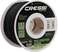 Cressi dal 1946 - High Tenacity Line Ø2.5mm Black 200m - Bobina 200m Cabo Ø2.5mmde poliéster Superresistente para Carrete de Fusil, Negro, Adultos