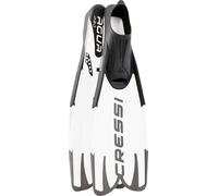 CRESSI Desde 1946 - Agua Pro Fins - Aleta con Calzante Cerrado Ideal para Escuelas de Buceo y Alquiler de Equipos, Gracias a su Estructura Robusta y Fiable - Blanco - 44/45