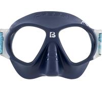CRESSI Desde 1946 - Breezy Mask - Máscara Lentes de Policarbonato y Facial TPR para Buceo, Natación en Superficie y Vacaciones en la Playa - Azul Marino_Correa elástica Azul Claro Coral - Talla Única