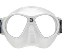 CRESSI Desde 1946 - Breezy Mask - Máscara Lentes de Policarbonato y Facial TPR para Buceo, Natación en Superficie y Vacaciones en la Playa - Azul Marino_Correa elástica Azul Claro Coral - Talla Única