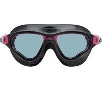 Cressi desde 1946 -Cobra XP Goggles - Gafas Monovolumen y Lentes Separadas, Natación, Piscina, Snorkel, Triatlón, Anti Vaho_Arañazos_UV - Negro/Rosa_Lente Ahumada - Talla Única