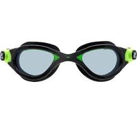 Cressi desde 1946 -Flash Goggles - Gafas con Lentes Separadas, Natación, Piscina, Snorkel, Triatlón, Anti Vaho_Arañazos_UV - Negro/Lima_Lente Ahumada - Talla Única