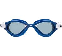Cressi desde 1946 -Flash Goggles - Gafas con Lentes Separadas, Natación, Piscina, Snorkel, Triatlón, Anti Vaho_Arañazos_UV - Azul Metalizado/Blanco_Lente Ahumada - Talla Única