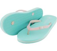 Cressi desde 1946 - Flip Flops St Tropez - Elegantes Chanclas, Playa, Mar, Piscina, Gimnasio, Tiempo Libre, Secado Rápido, Amortiguación, Suave, Antideslizantes, Aguamarina/Rosa - 35/36 EU