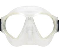 CRESSI Desde 1946 - Force Mask - Máscara con Lentes de Policarbonato y Facial TPR para Buceo, Natación en Superficie y Vacaciones en la Playa - Verde_Correa elástica Negra - Talla Única