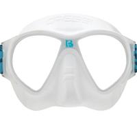 CRESSI Desde 1946 - Force Mask - Máscara con Lentes de Policarbonato y Facial TPR para Buceo, Natación en Superficie y Vacaciones en la Playa - Verde_Correa elástica Negra - Talla Única