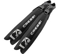 Cressi desde 1946 - Gara Turbo Boost Fins - Innovadora Aleta Larga con Calzante Cerrado, Ideal para Buceo Libre Intermedio y Avanzado, Apnea y Pesca Submarina, Negro, 46/47, Unisex